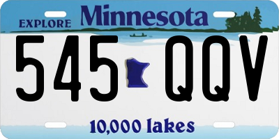 MN license plate 545QQV