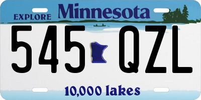 MN license plate 545QZL
