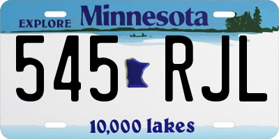 MN license plate 545RJL