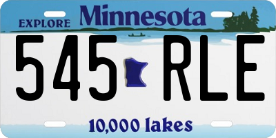 MN license plate 545RLE