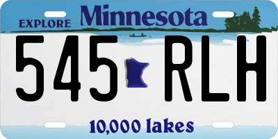 MN license plate 545RLH