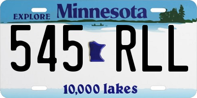 MN license plate 545RLL
