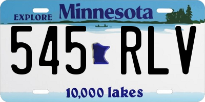 MN license plate 545RLV