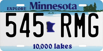 MN license plate 545RMG