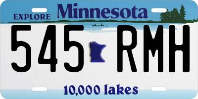 MN license plate 545RMH
