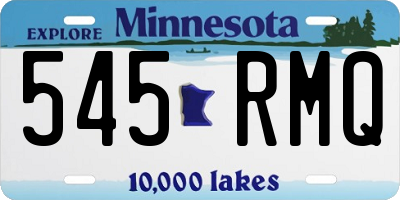 MN license plate 545RMQ