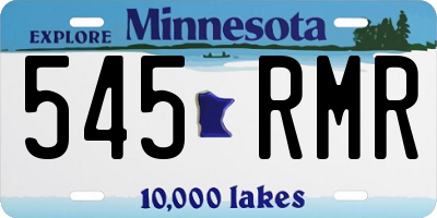 MN license plate 545RMR