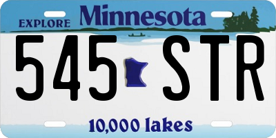MN license plate 545STR