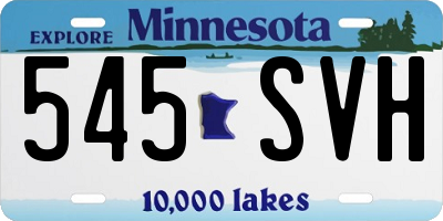 MN license plate 545SVH