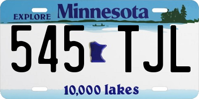 MN license plate 545TJL