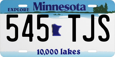MN license plate 545TJS