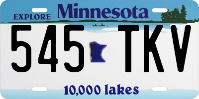 MN license plate 545TKV