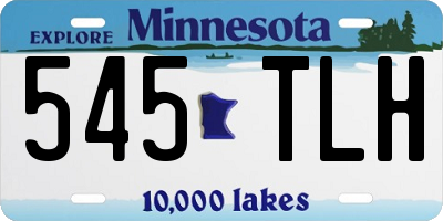 MN license plate 545TLH
