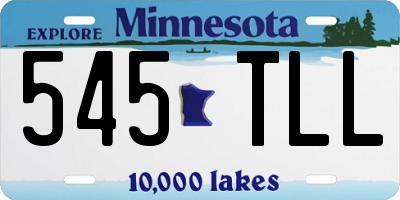 MN license plate 545TLL