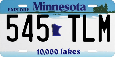 MN license plate 545TLM