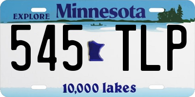 MN license plate 545TLP