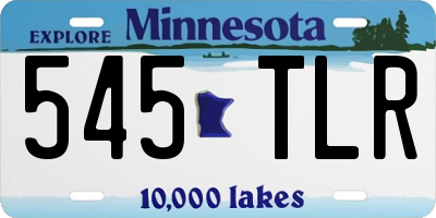 MN license plate 545TLR