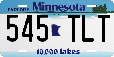 MN license plate 545TLT