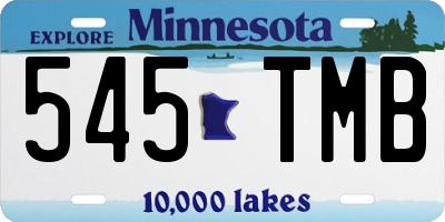 MN license plate 545TMB