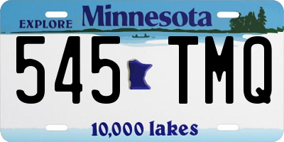 MN license plate 545TMQ