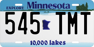 MN license plate 545TMT