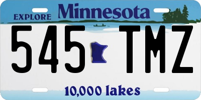 MN license plate 545TMZ