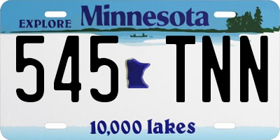 MN license plate 545TNN