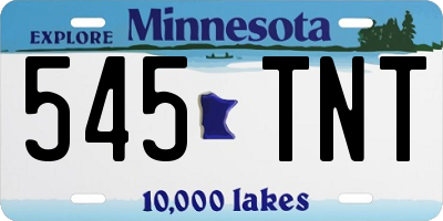 MN license plate 545TNT