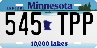 MN license plate 545TPP