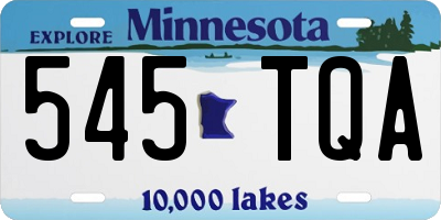 MN license plate 545TQA