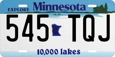 MN license plate 545TQJ