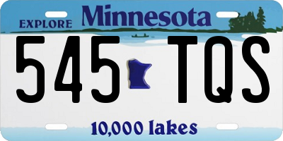 MN license plate 545TQS