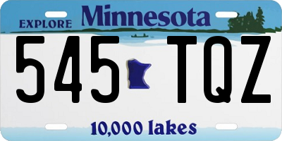 MN license plate 545TQZ