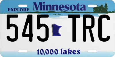 MN license plate 545TRC
