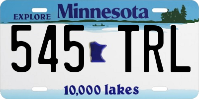 MN license plate 545TRL