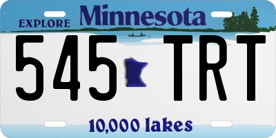 MN license plate 545TRT