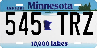 MN license plate 545TRZ