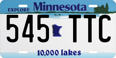 MN license plate 545TTC