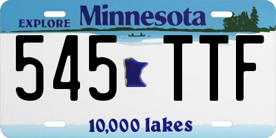 MN license plate 545TTF