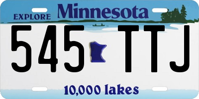 MN license plate 545TTJ