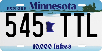 MN license plate 545TTL
