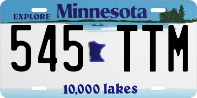 MN license plate 545TTM