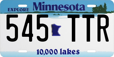 MN license plate 545TTR