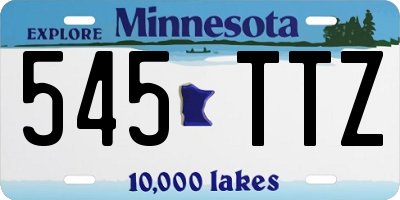 MN license plate 545TTZ