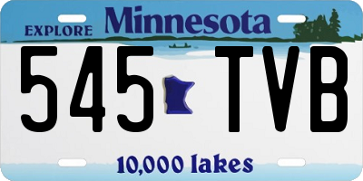 MN license plate 545TVB
