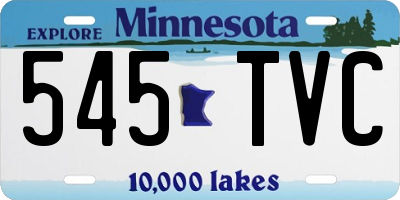 MN license plate 545TVC