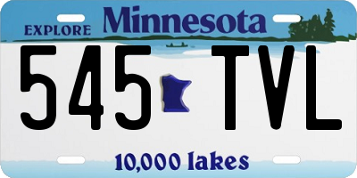 MN license plate 545TVL