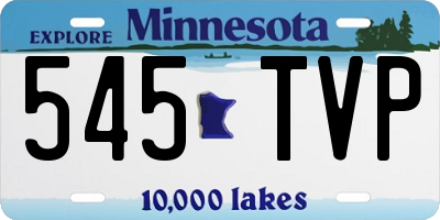 MN license plate 545TVP