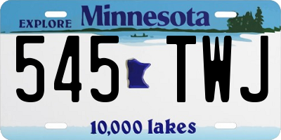 MN license plate 545TWJ