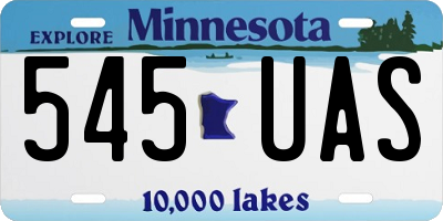 MN license plate 545UAS